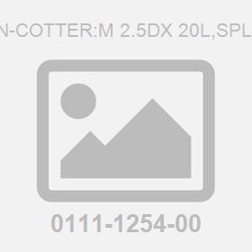 Pin-Cotter:M 2.5Dx 20L,Split,
